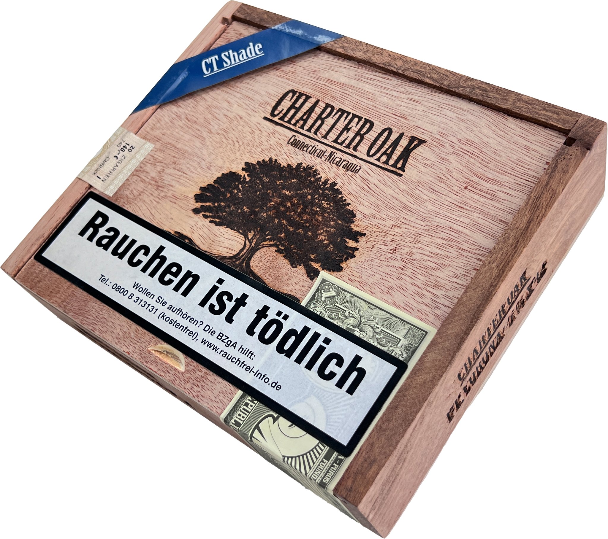 Foundation Cigars Charter OAK Connecticut Petit Corona Kiste