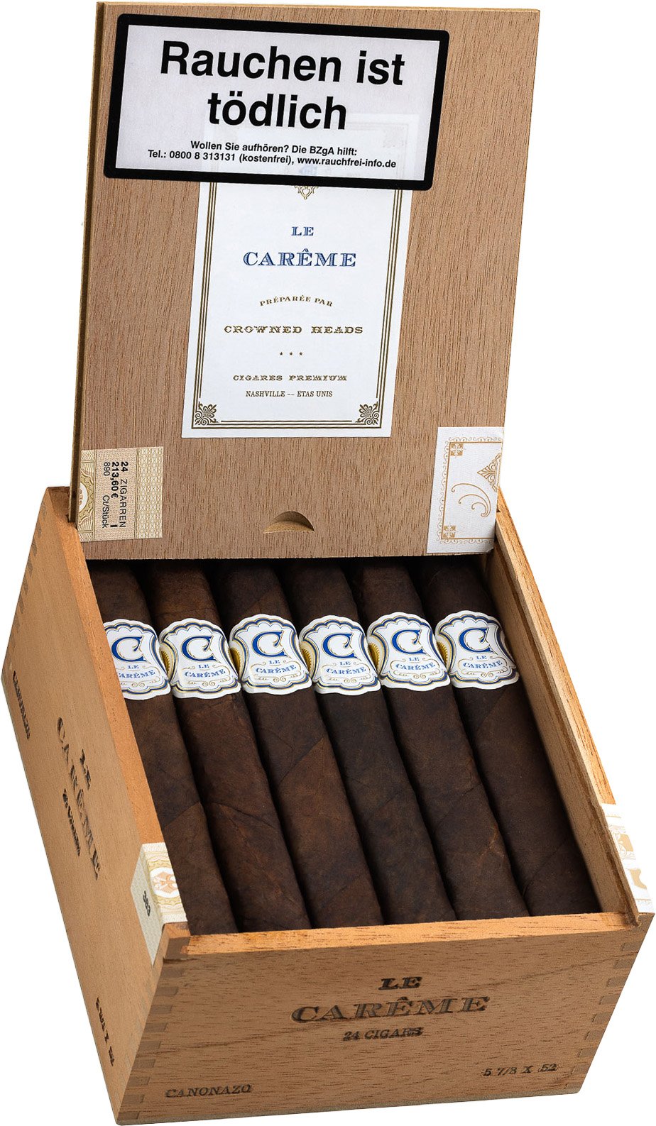 Crowned Heads Le Careme Canonazo Kiste offen 2