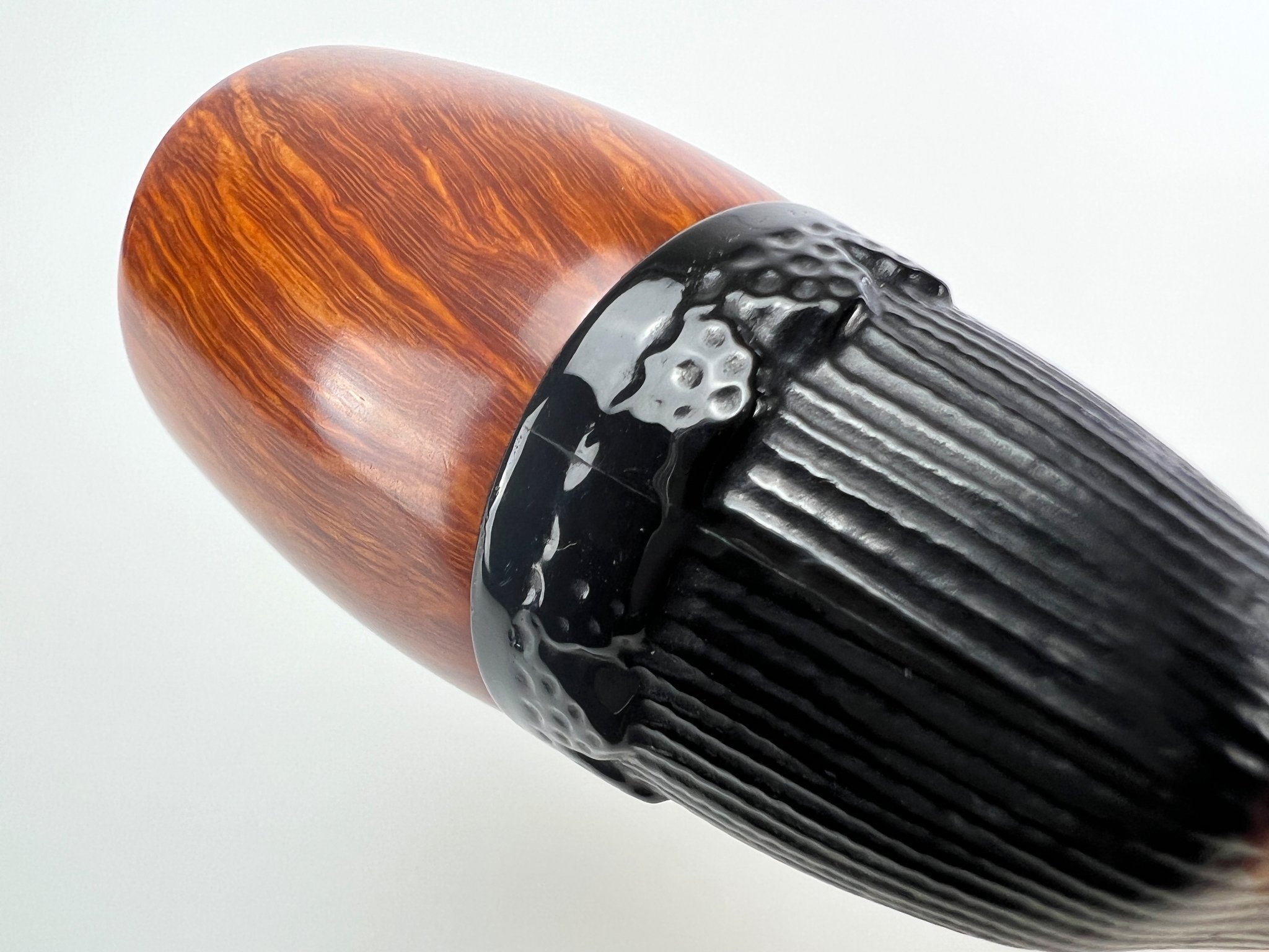 Old German Clay Pipes das Legendäre Frauenbein glatt mit Wechselkopf (interne Nr. 6)