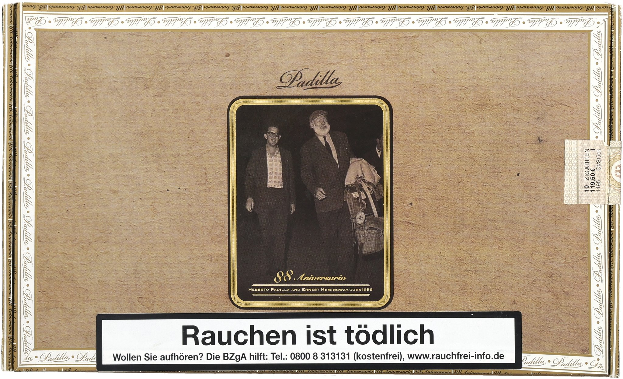 Padilla 88th Anniversario Figurado Kiste