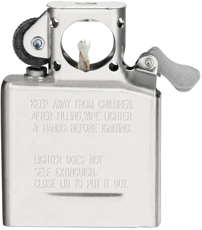 Zippo Einsätze Pfeifeneinsatz Benzin chrom poliert (010457) Detailbild