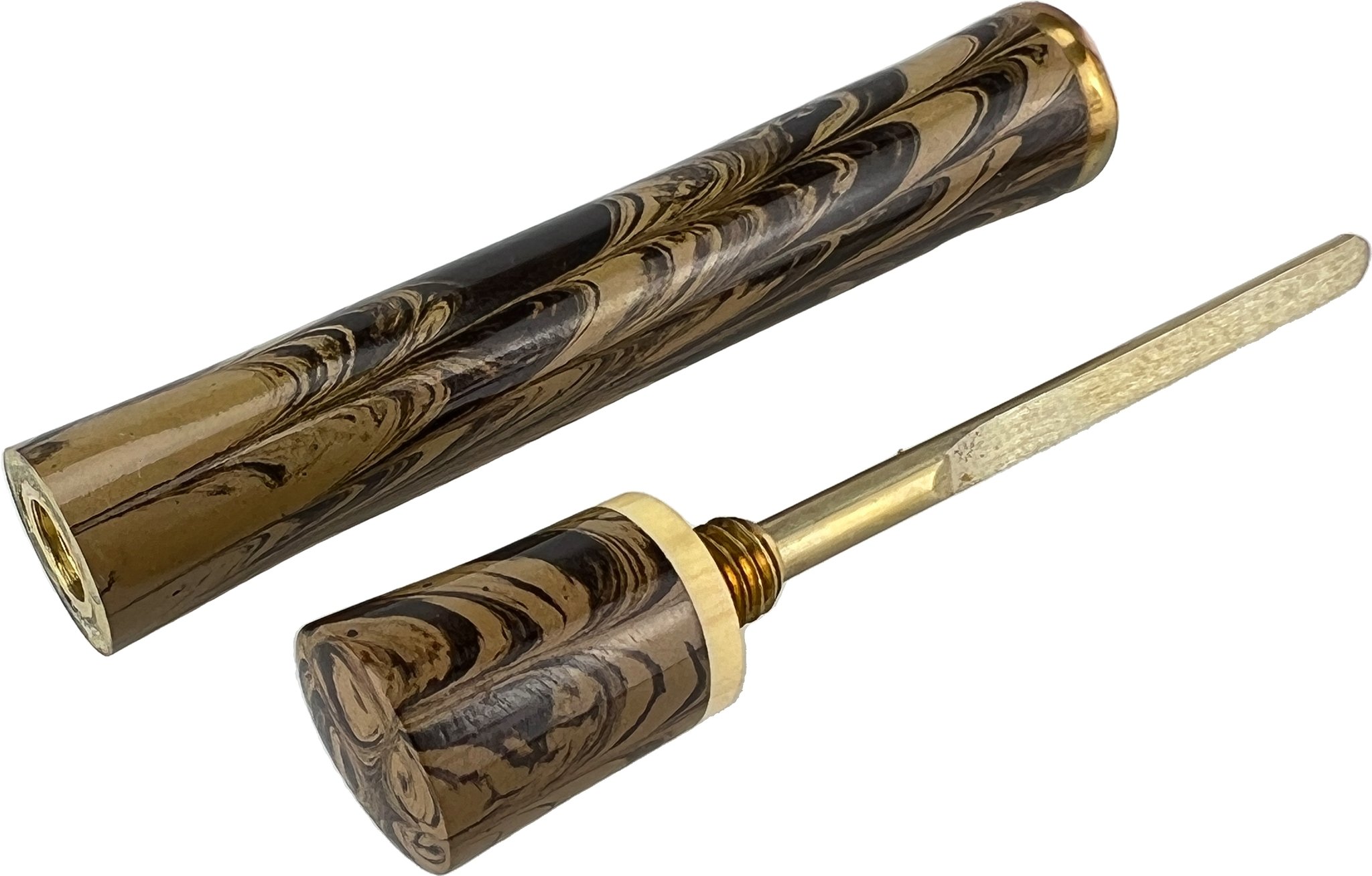 Bruno Nuttens Pfeifenstopfer braun-sand Modell 1