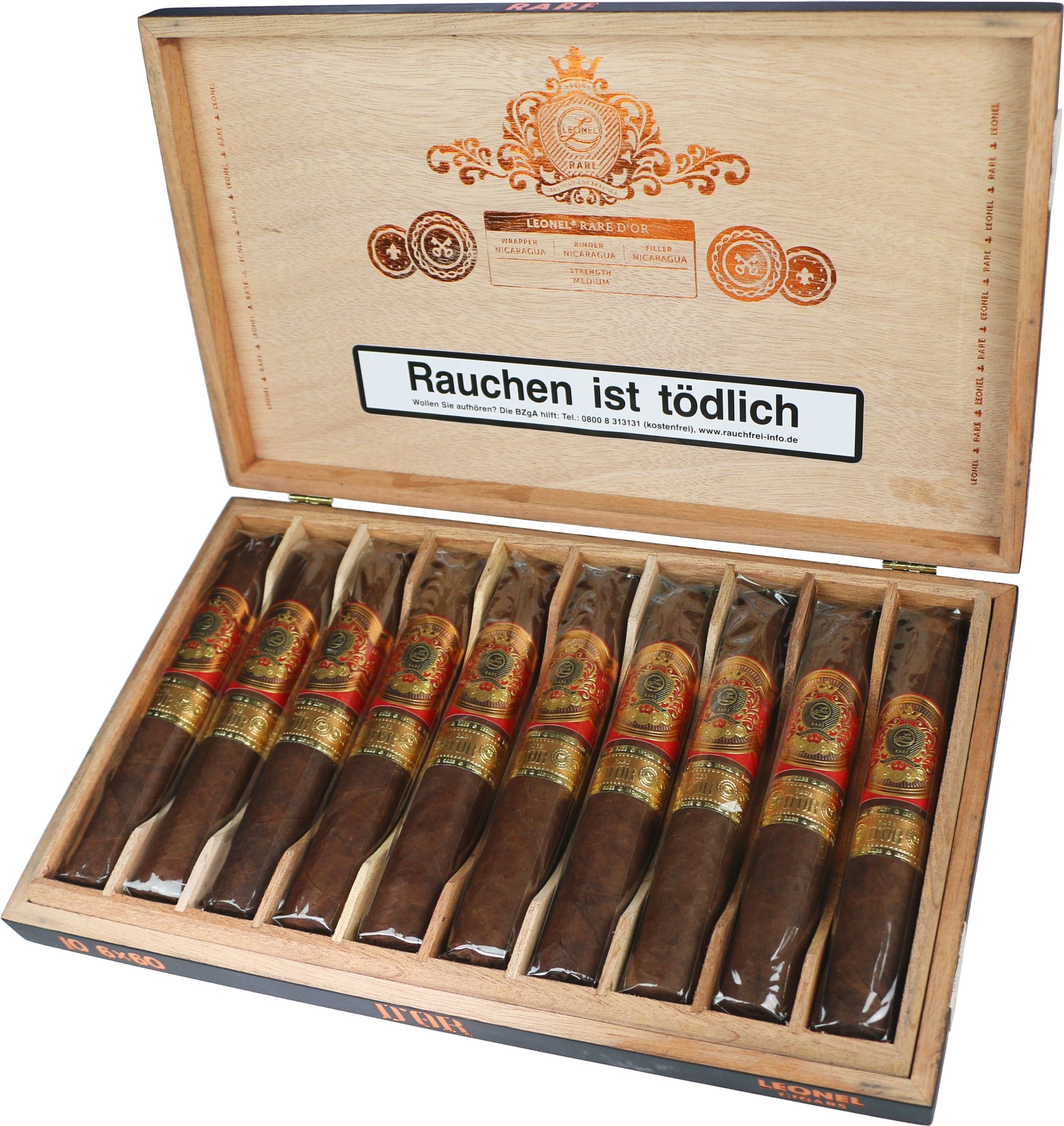 Rare d'Or 6 x 60 Kiste offen