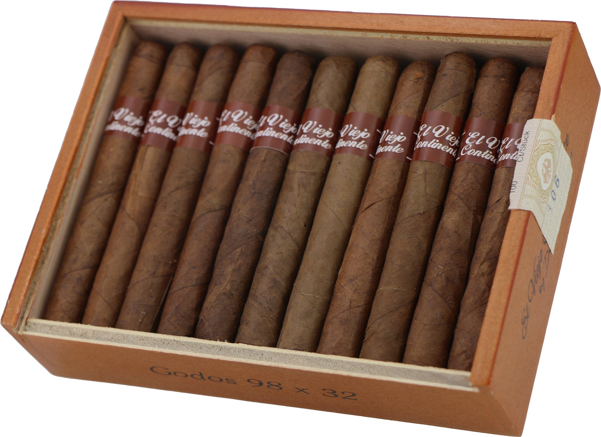 El Viejo Continente Mediumfiller Puritos (Box with 22 cigars) Offen