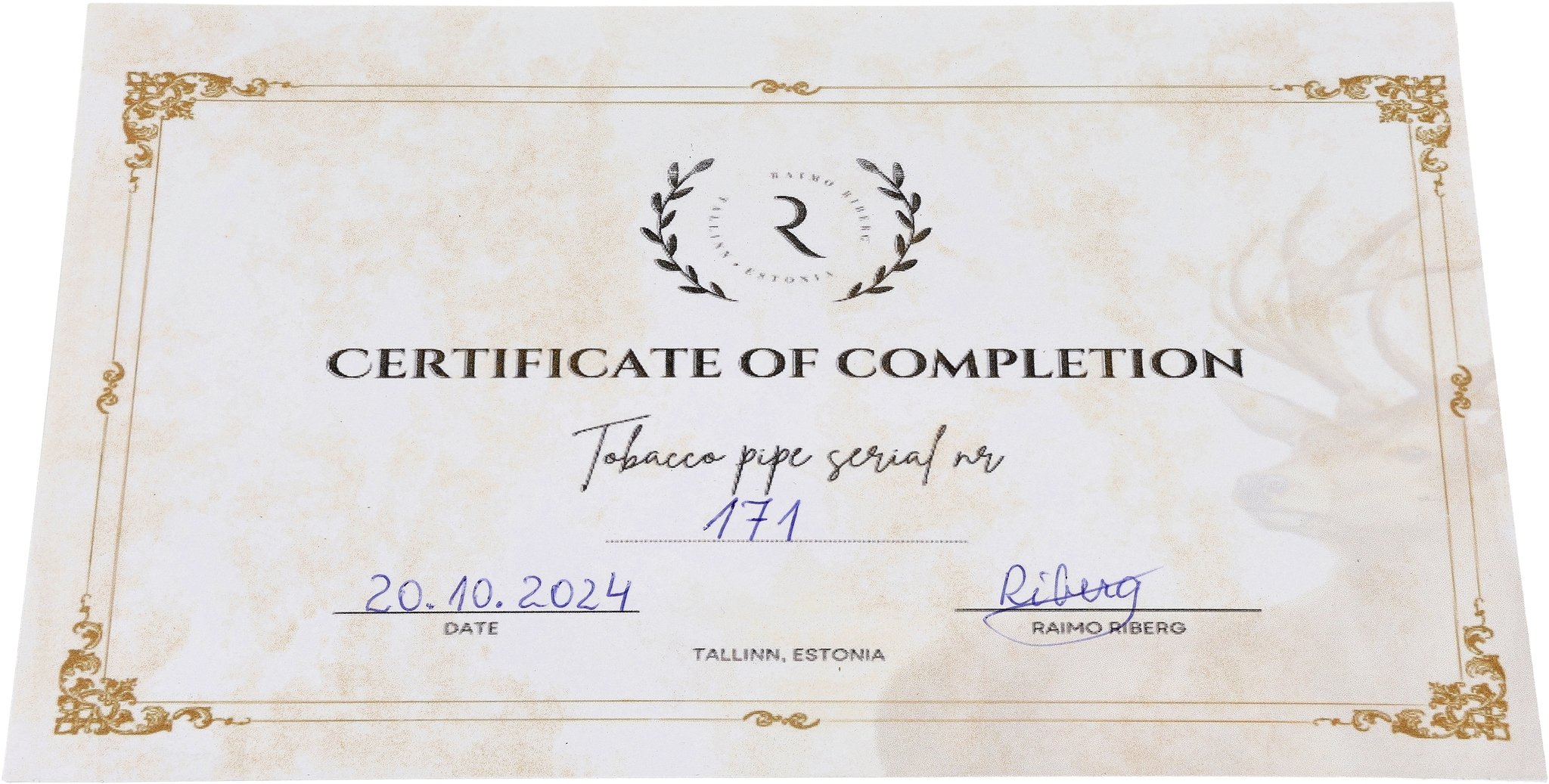 Modell 171 Zertifikat