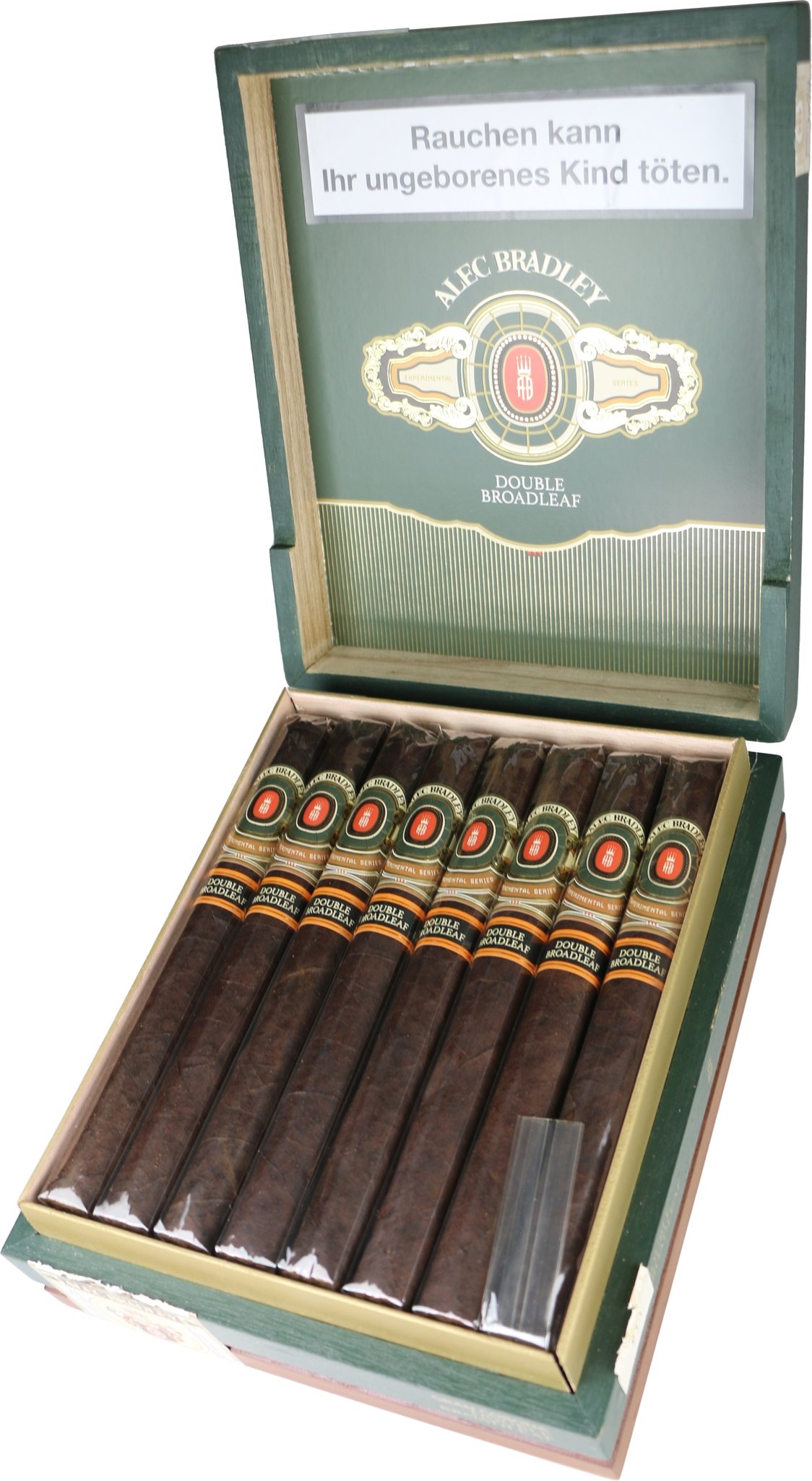 Double Broadleaf Gran Corona Kiste offen