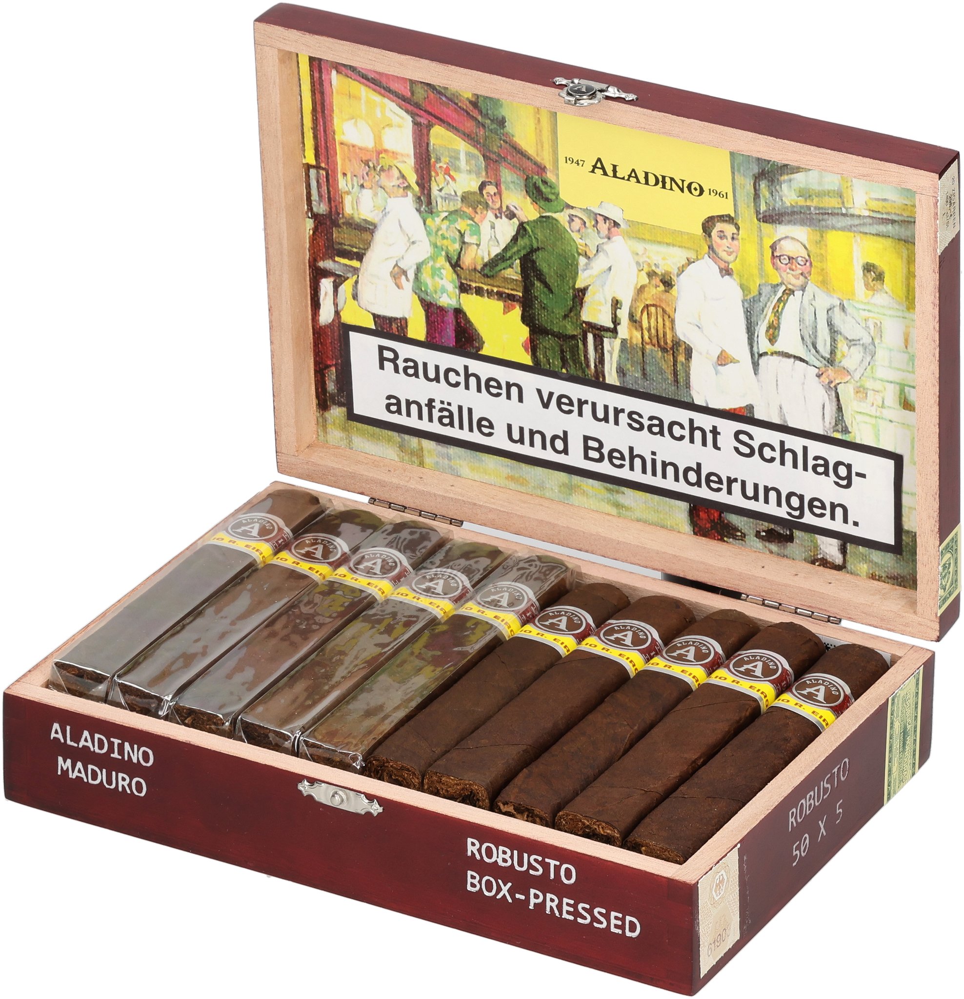 Maduro Robusto BP Kiste offen