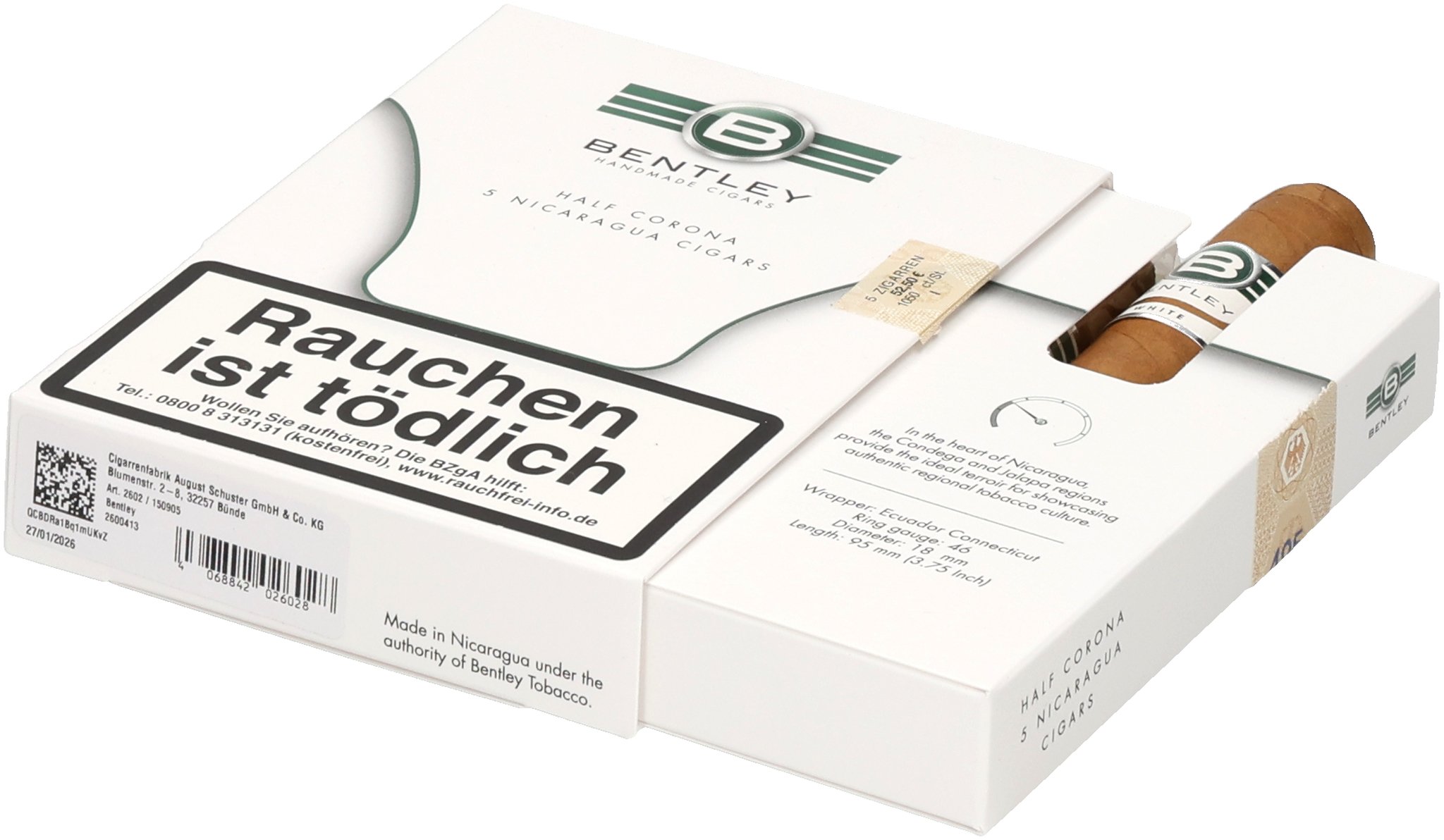 White Half Corona 5er box open