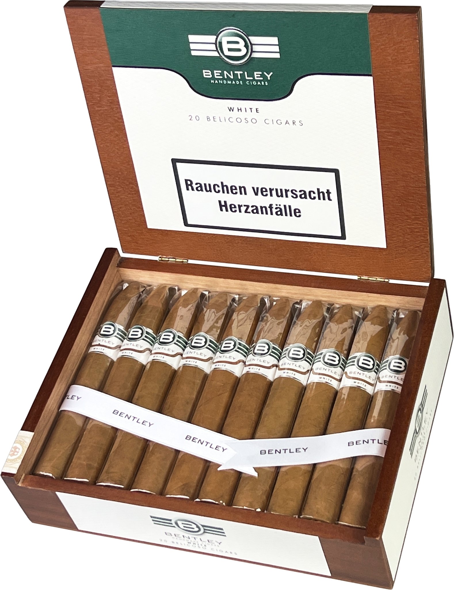 White Belicoso Kiste offen