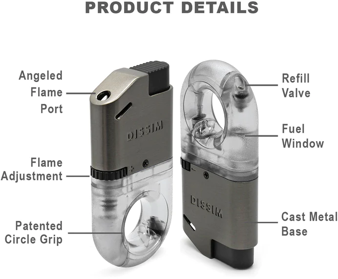 Dissim Sport Pfeifenfeuerzeug blau (ILSPS-BLU) Detailbild 2