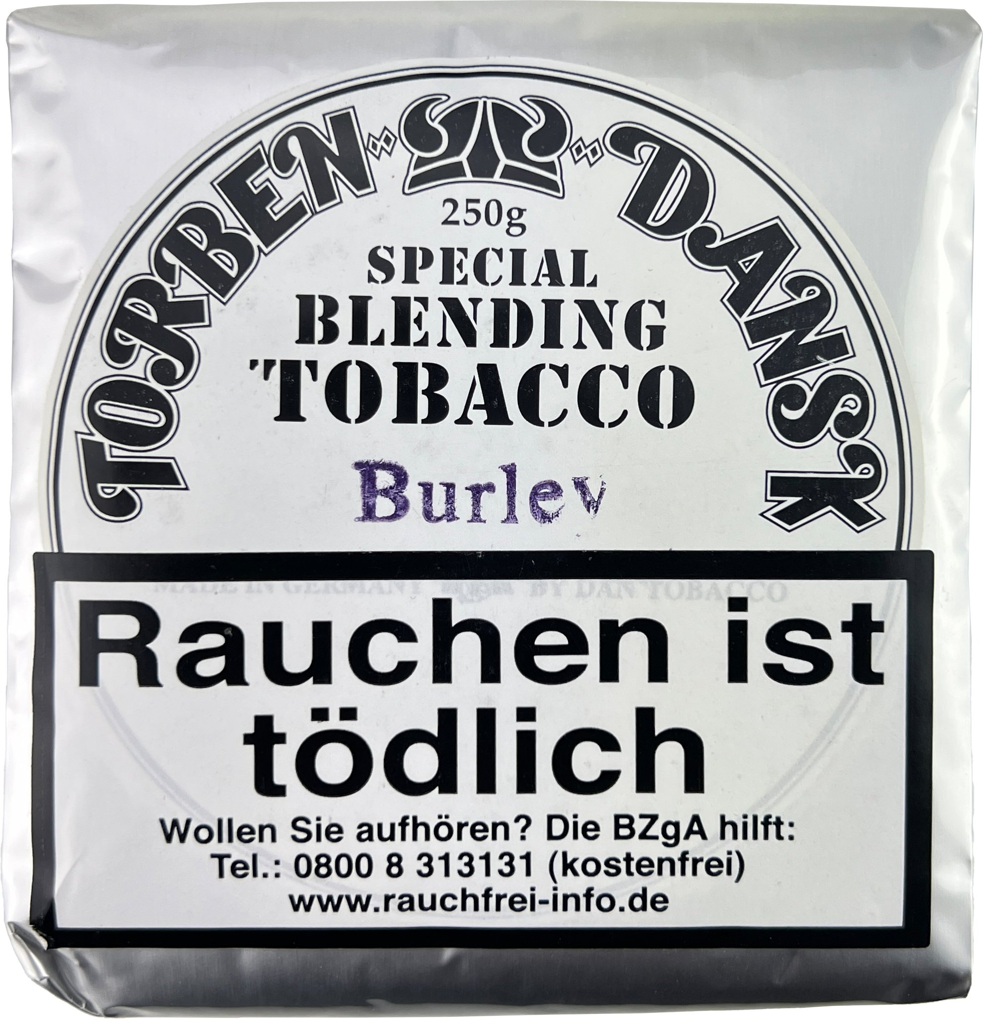 Dan Tobacco DTM Mischtabak Torben Dansk Special Blending Tobacco Burley 250g Pouch