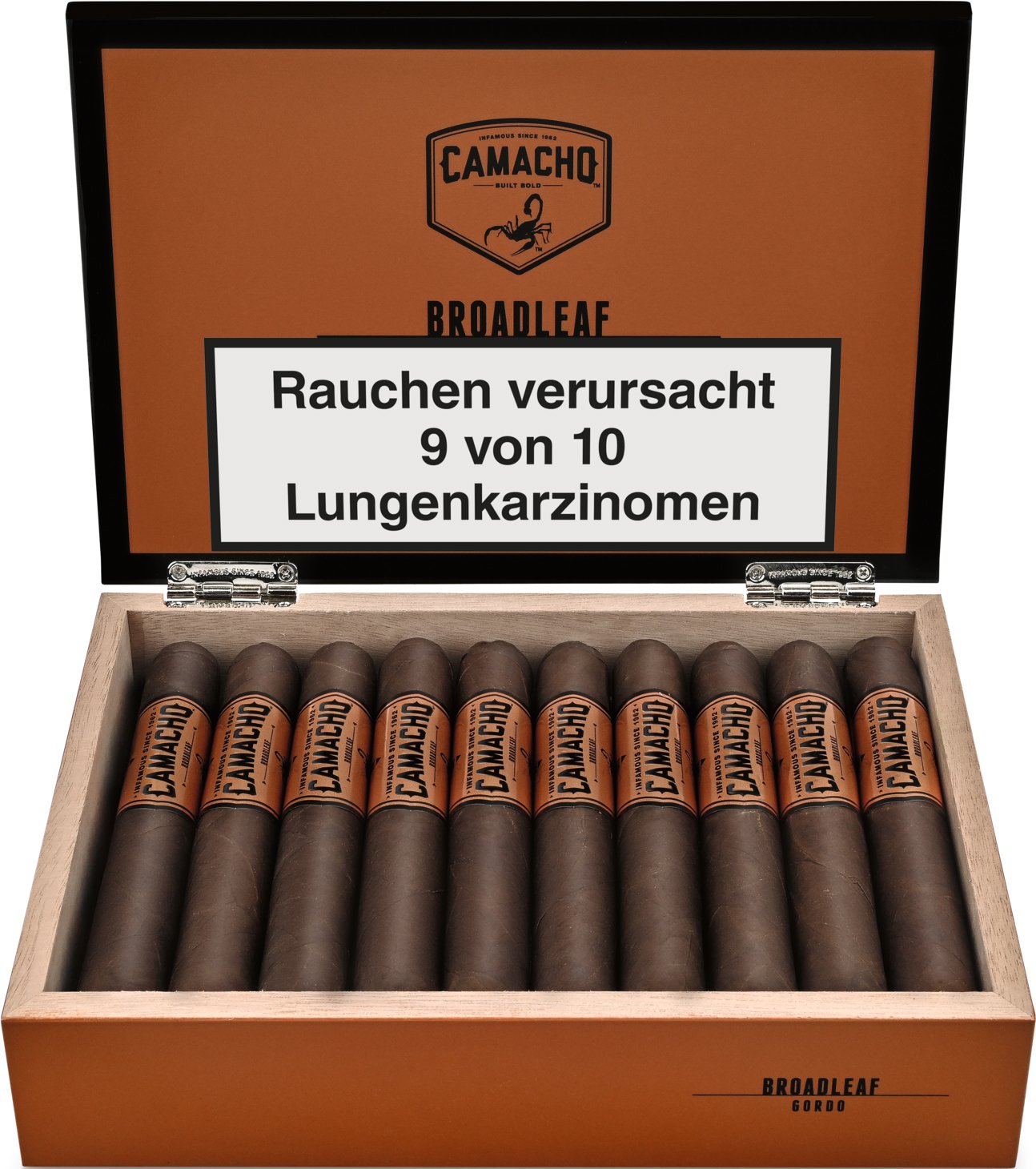 Broadleaf Gordo Kiste offen