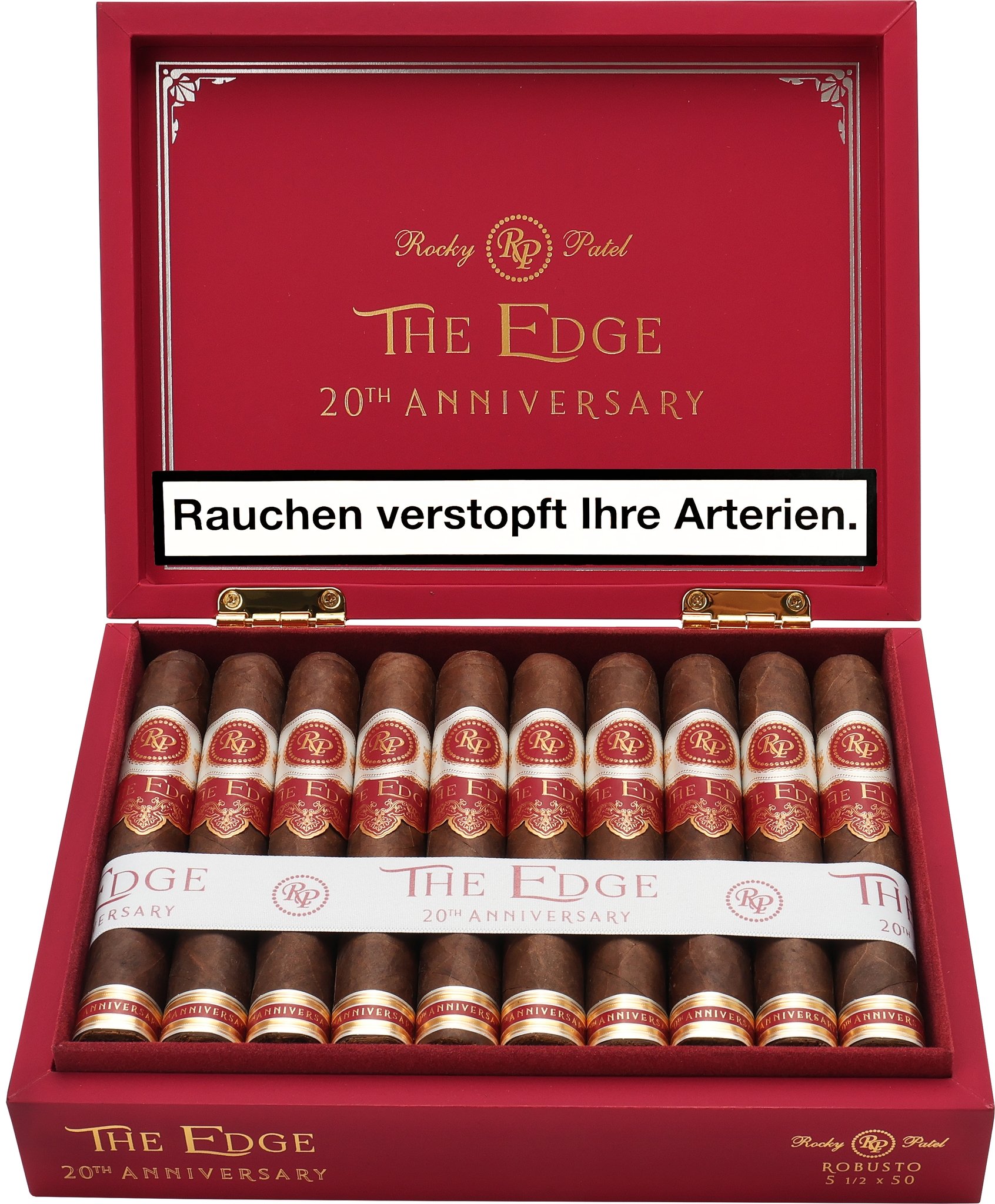 The Edge 20th Anniversary Robusto Kiste offen