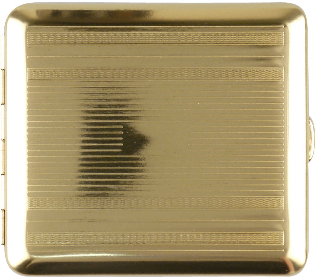 Classic Zigarilloetui 18er messing Streifen (602801)