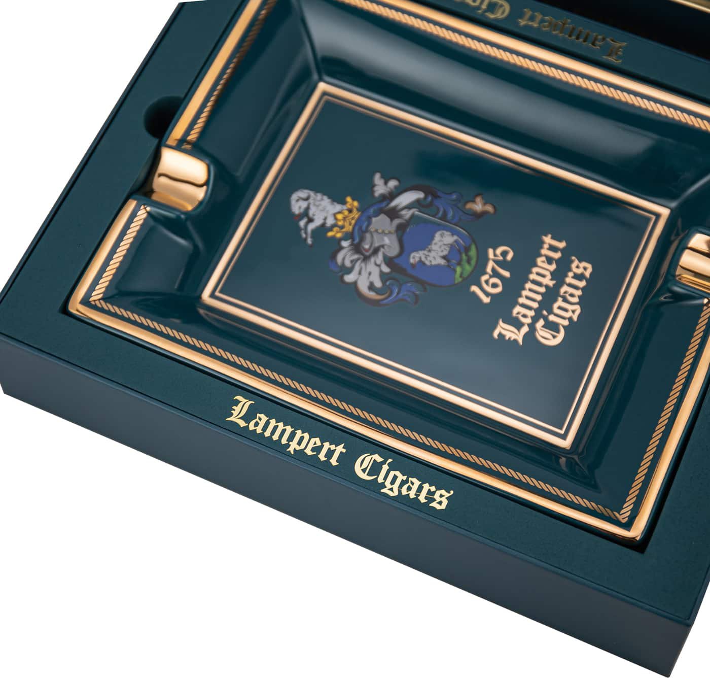 Lampert Ascher blau Detailbild Karton