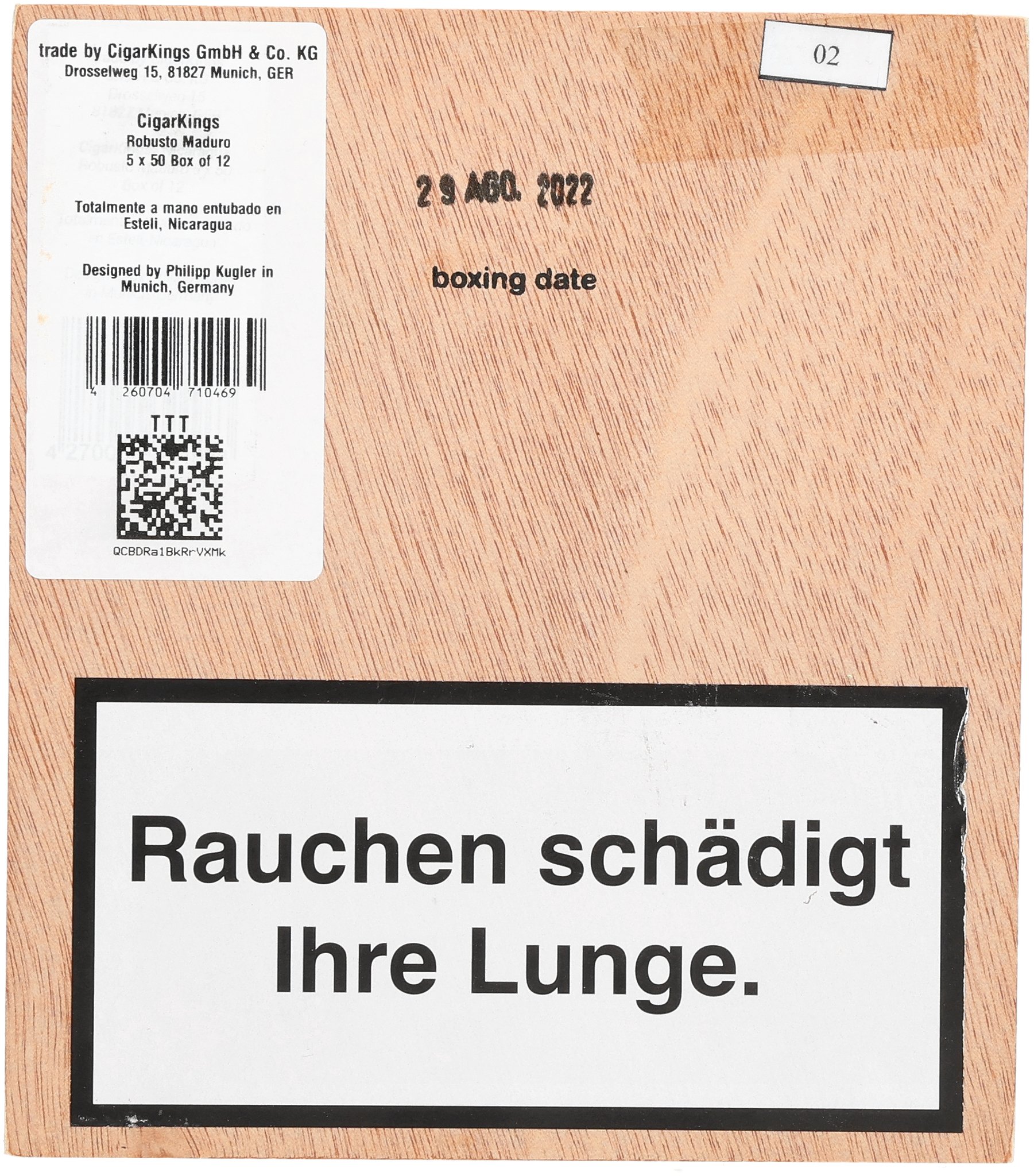 Cigarkings Maduro Robusto 3 Years aged_Kiste