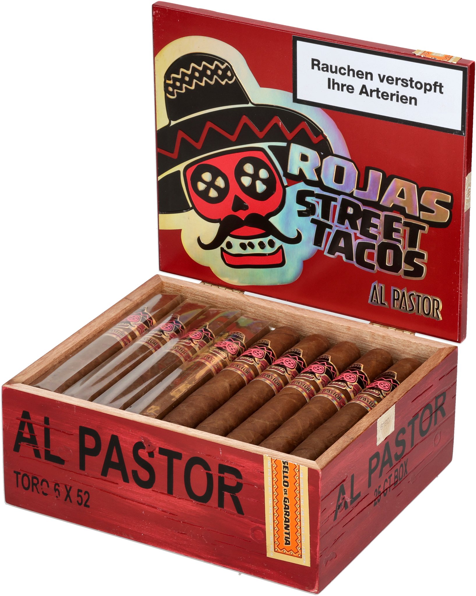 Al Pastor Toro Kiste offen