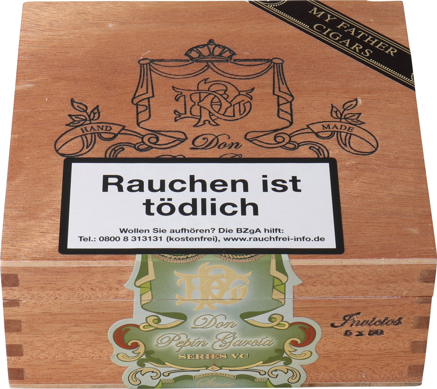 Don Pepin Series VC Invictos (Robusto) Kiste Front