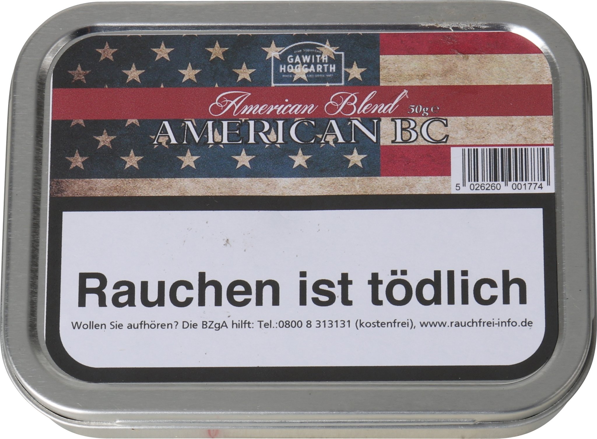 Gawith Hoggarth Pfeifentabak American BC Dose Detailbild 2