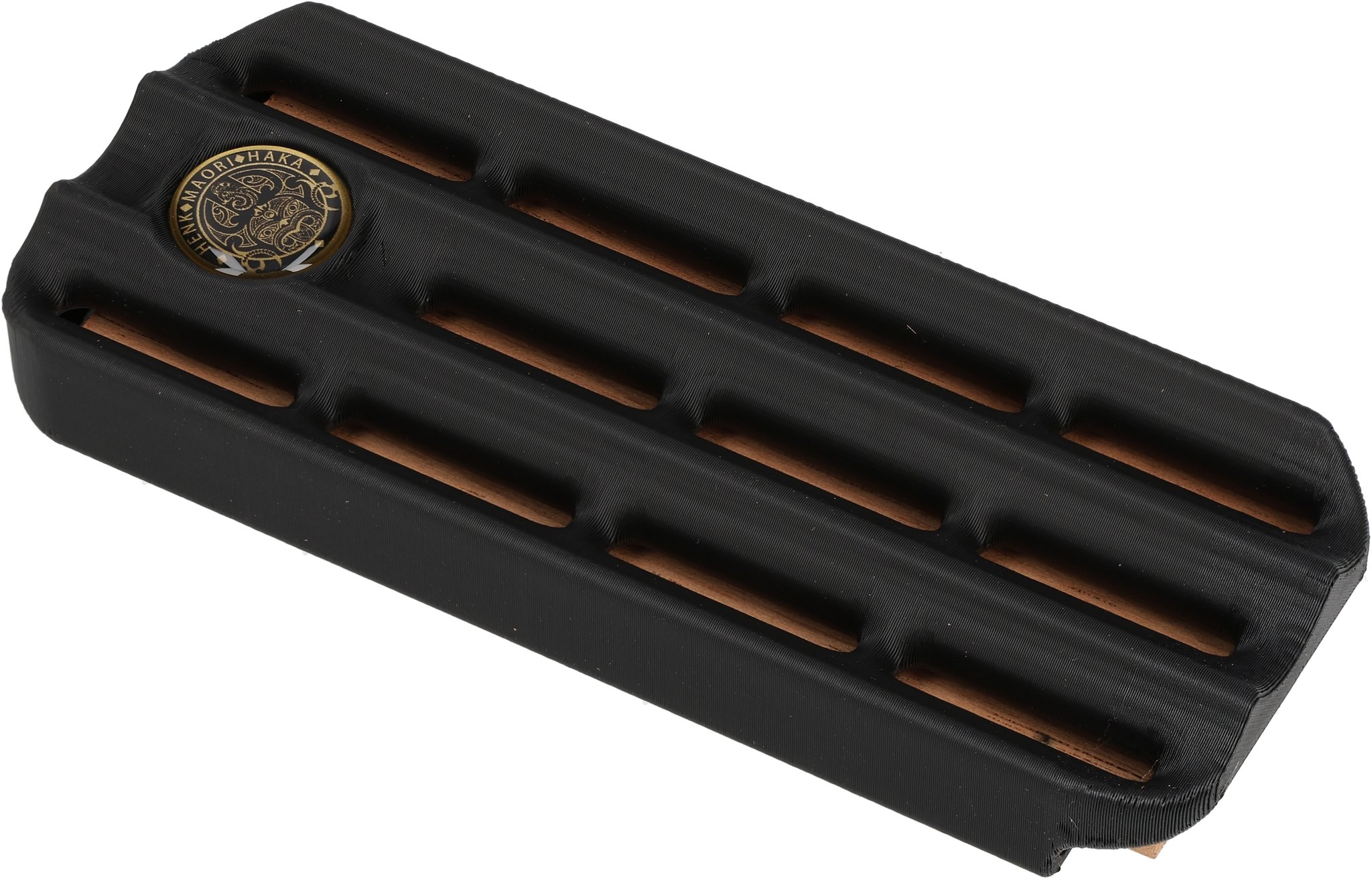 Classic Alcantara schwarz, Innenfutter orange