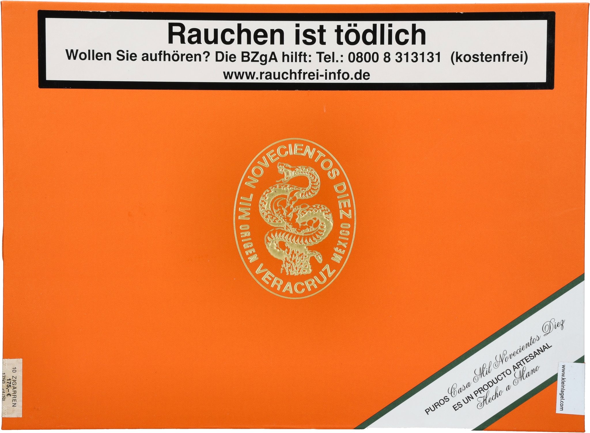 As de Oro Kiste frontal