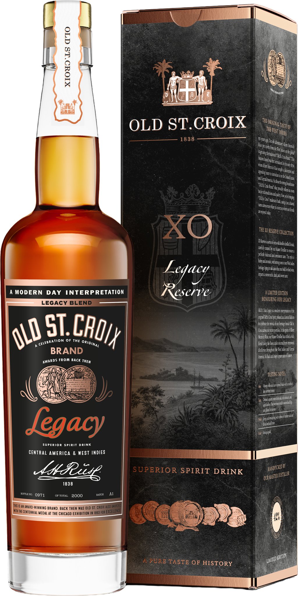 A.H. Riise Rum-Basis XO Legacy Reserve (0,7 l / 42 % Vol.)