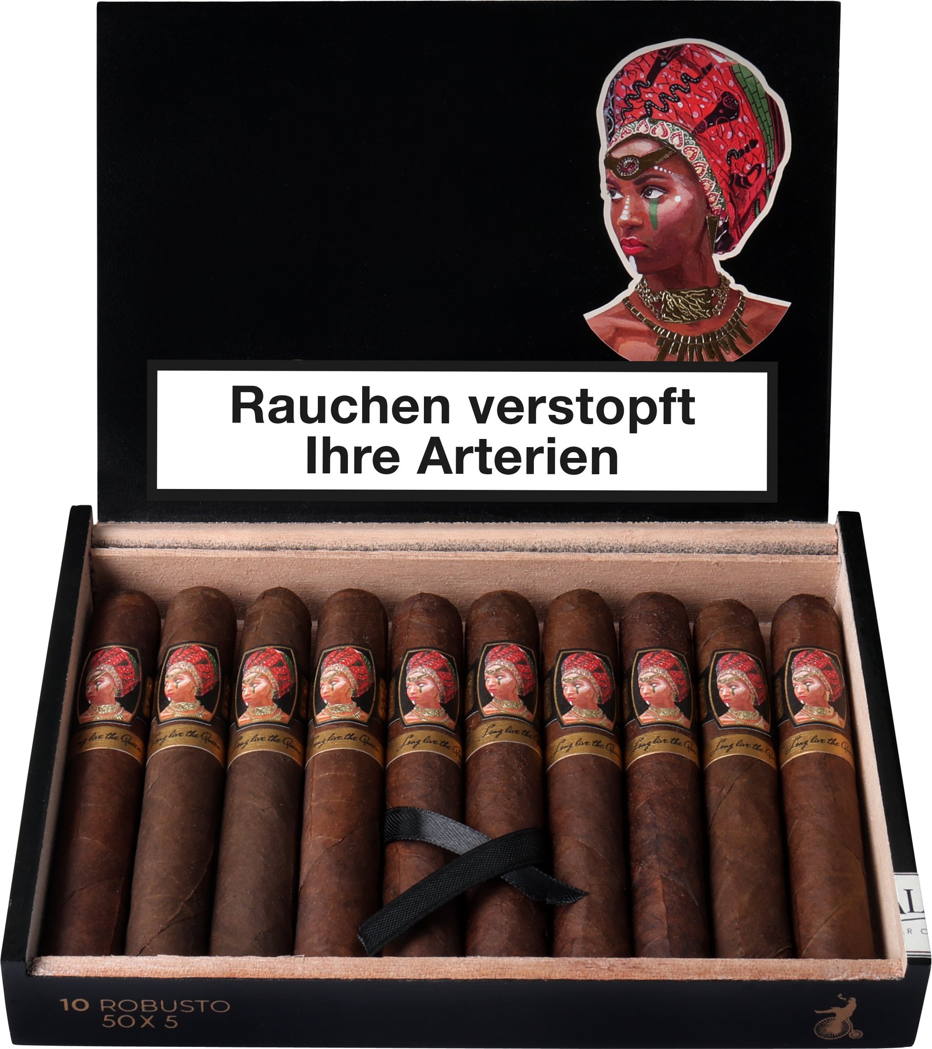 Queens's Coronet Kiste offen