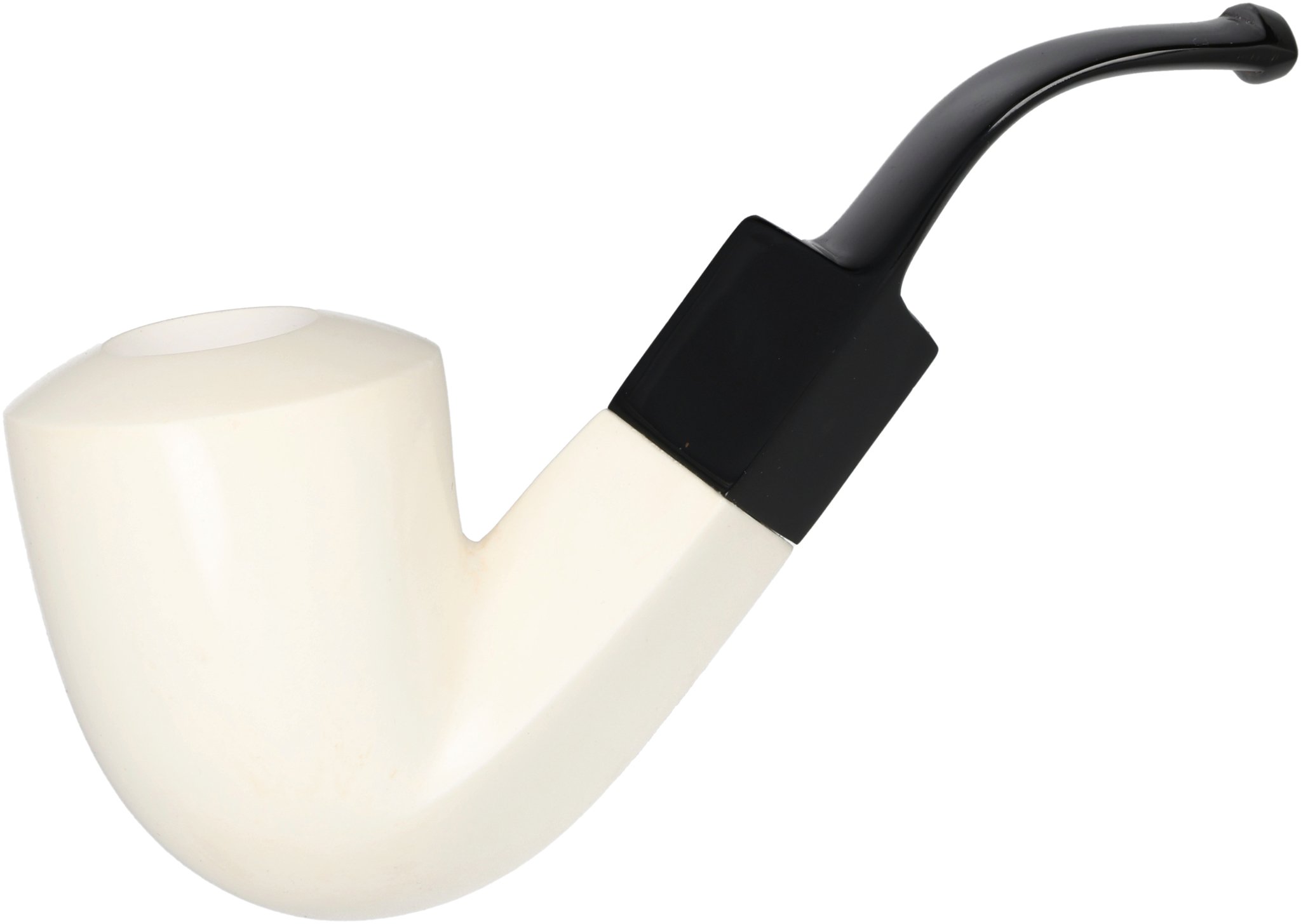 White Meerschaum Pfeife Calabash (90048336)_01