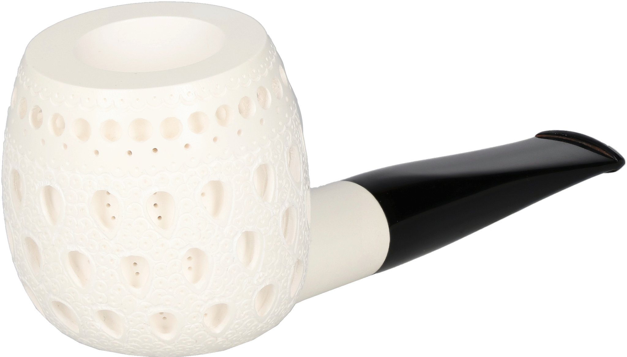 White Meerschaum Pfeife Apple (90048340)_03