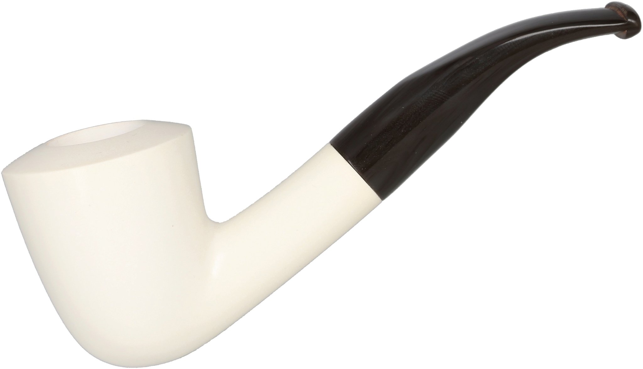 White Meerschaum Pfeife Calabash (90048343)_01