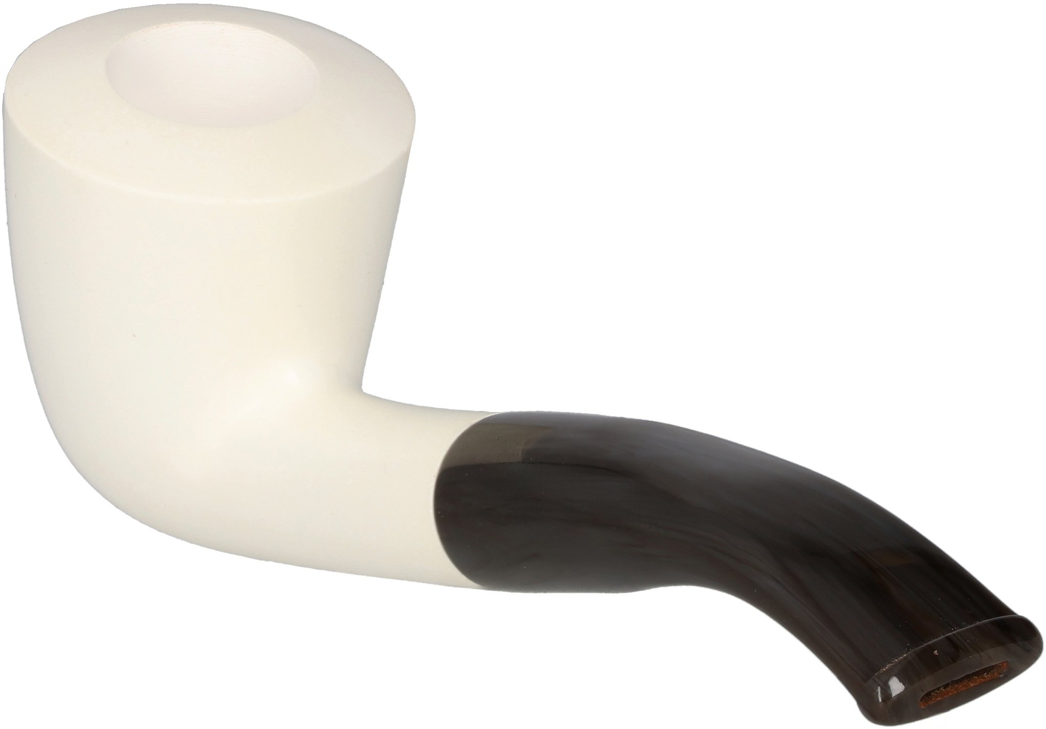 White Meerschaum Pfeife Calabash (90048343)_02
