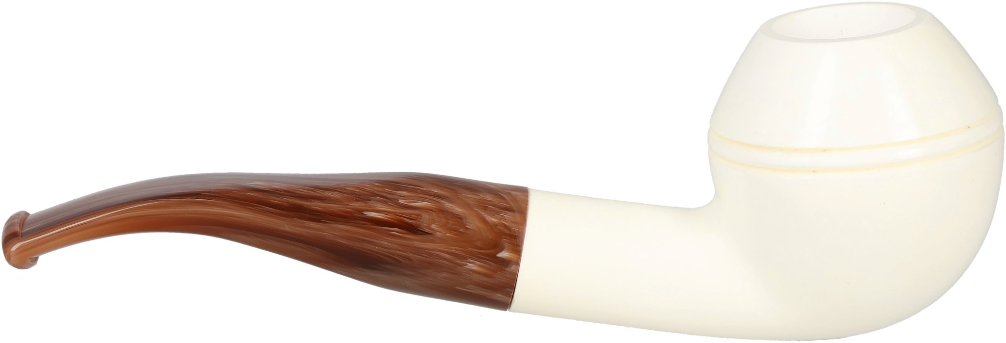 White Pipes Meerschaum Bent Bulldog (90048359)_05