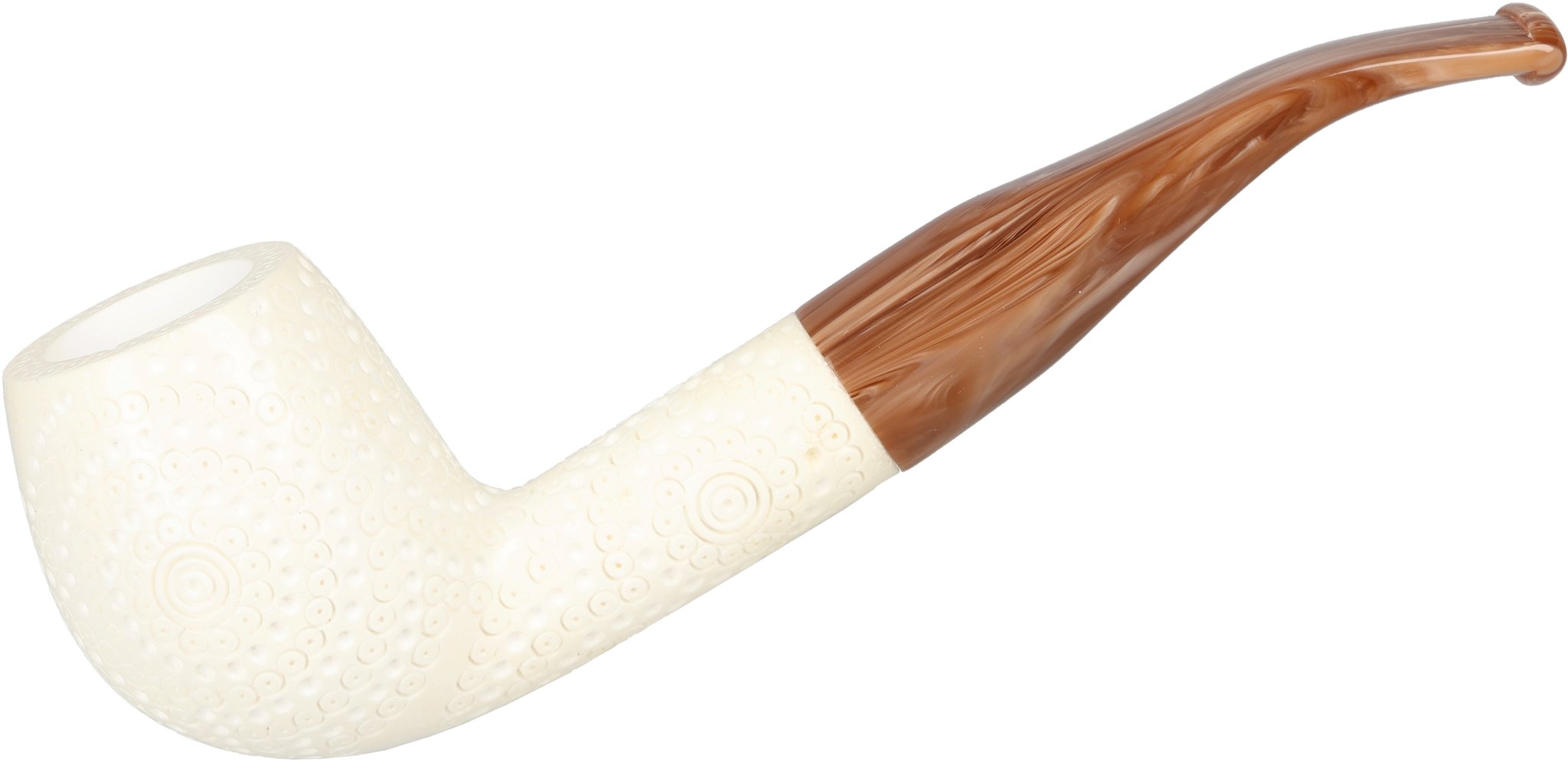 White Pipes Meerschaum Quarterbent (90048374)_01