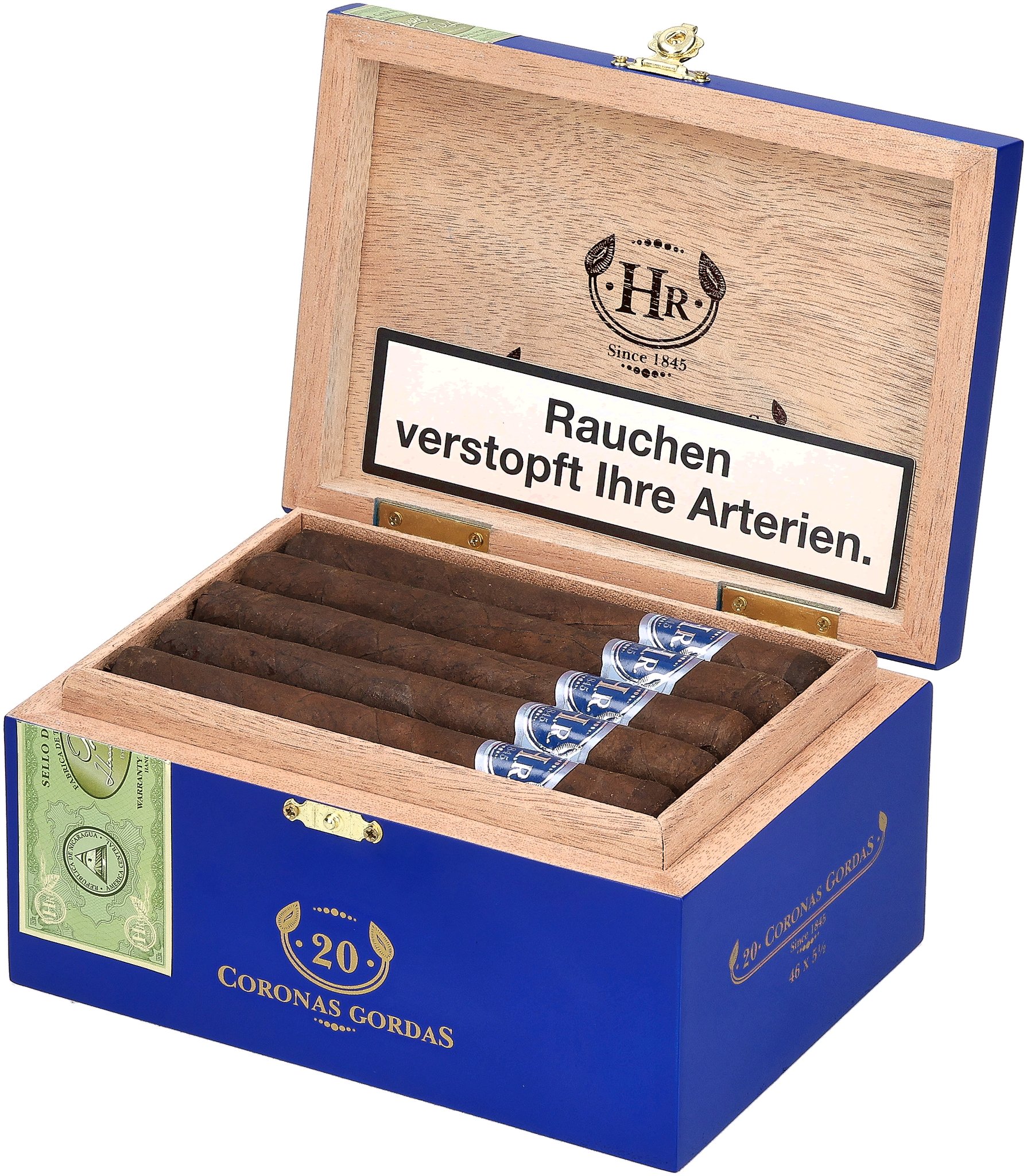 HR Blue Corona Gorda Kiste