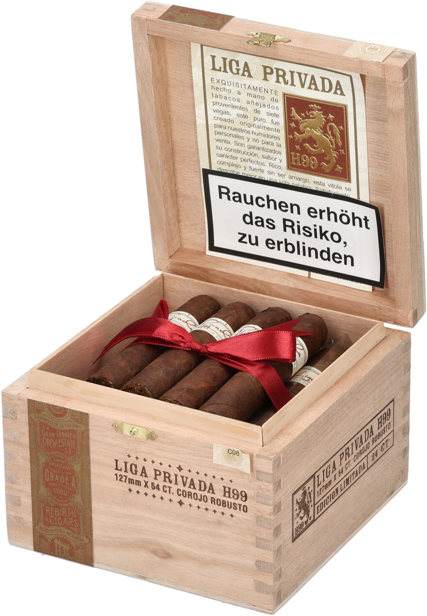 H99 Corojo Robusto box open