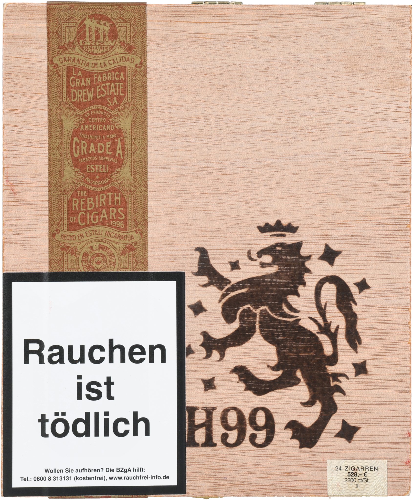 H99 Corojo Toro box front