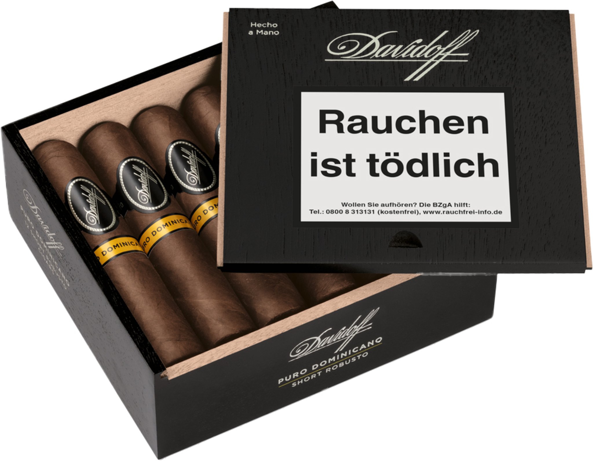 Short Robusto kiste open