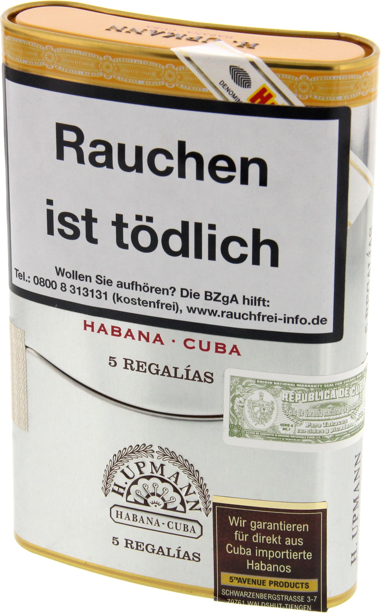 H. Upmann Regalias (aus der Blechdose - handmade) Dose