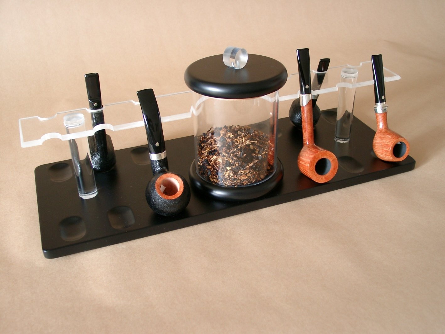 Guy Janot 12er Ständer mit Topf Buche schwarz Plexiglas weiß 7127 12er Stände