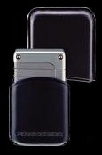 Porsche Design Leder Feuerzeug-Etuis schwarz für PD5