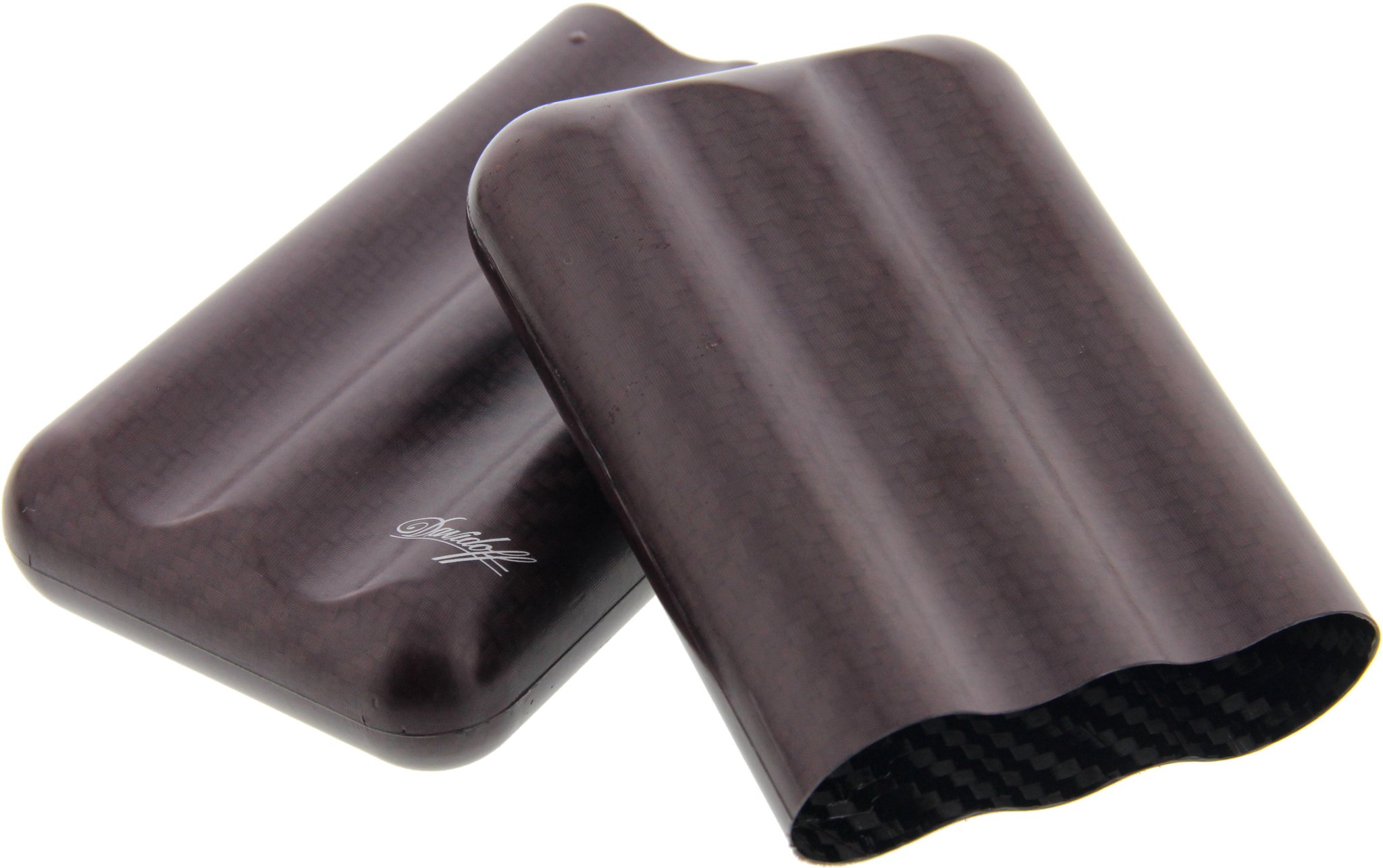 Davidoff Cigar Case Carbon XL-3 Red Carbon (109981) offen