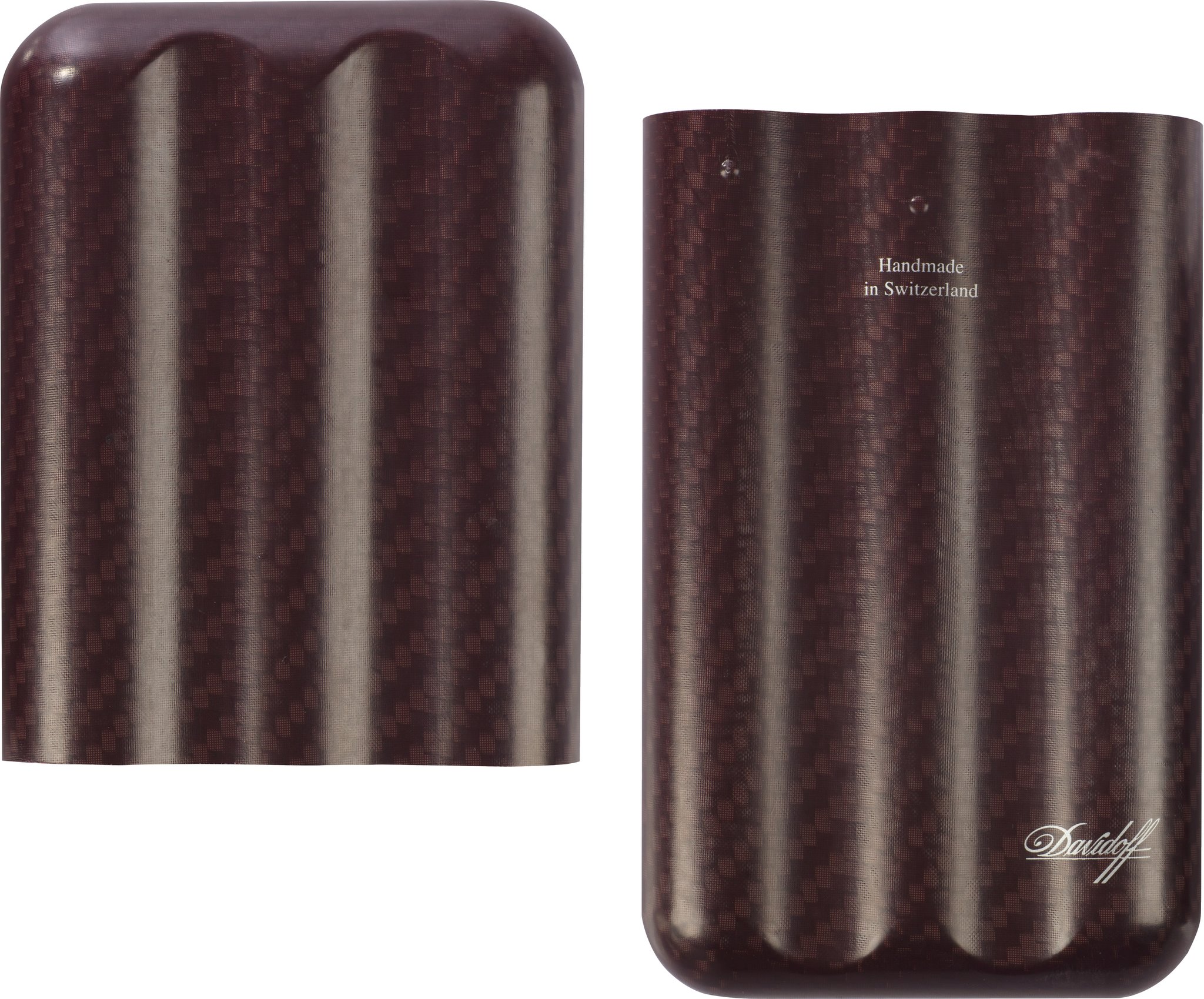 Davidoff Cigar Case Carbon XL-3 Red Carbon (109981) offen Detailbild