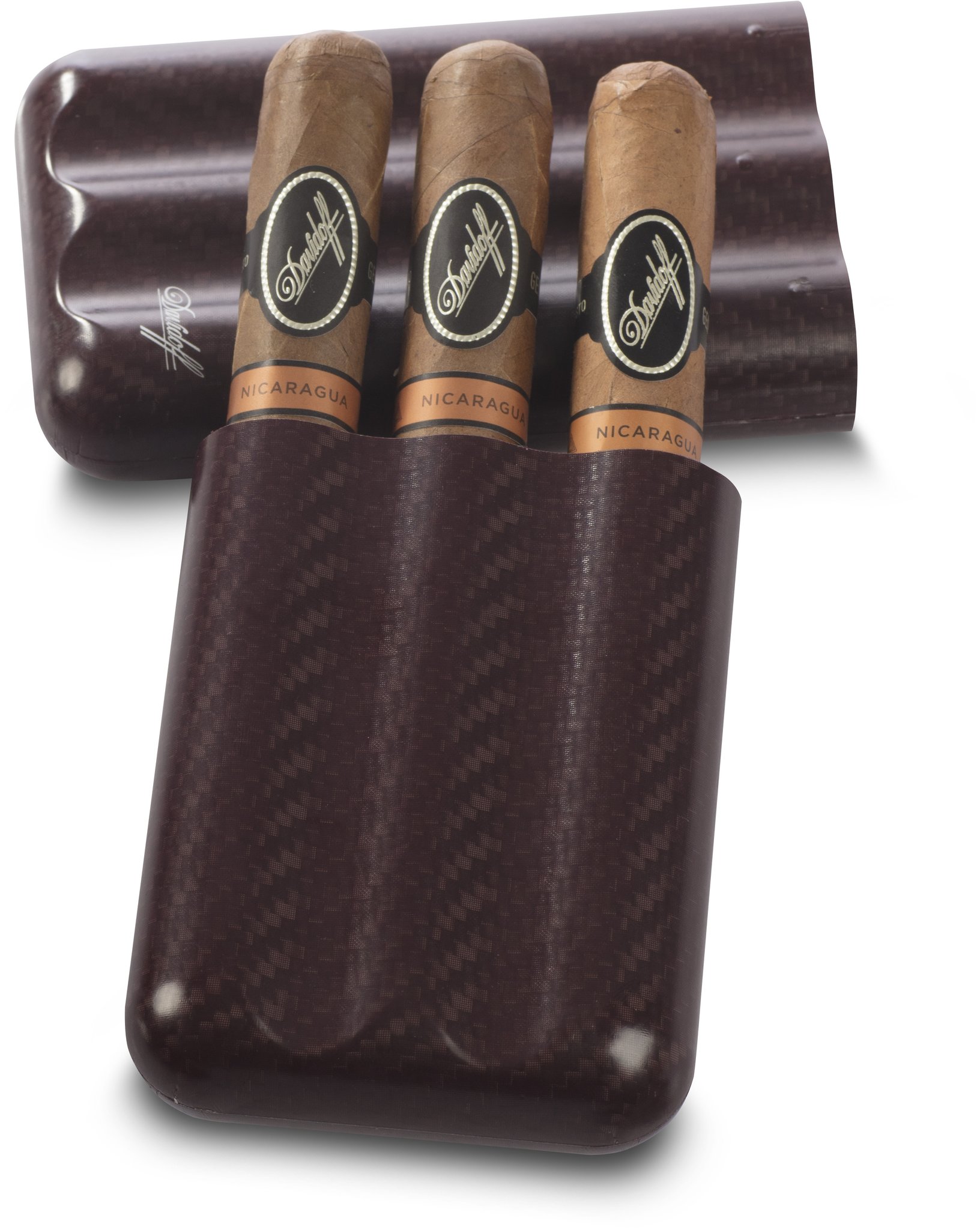 Davidoff Cigar Case Carbon XL-3 Red Carbon (109981) Detailbild