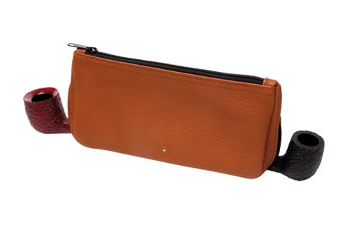 Alfred Dunhill The White Spot Terracotta Pfeifen Etui 2 Pipe Combination Pouch (