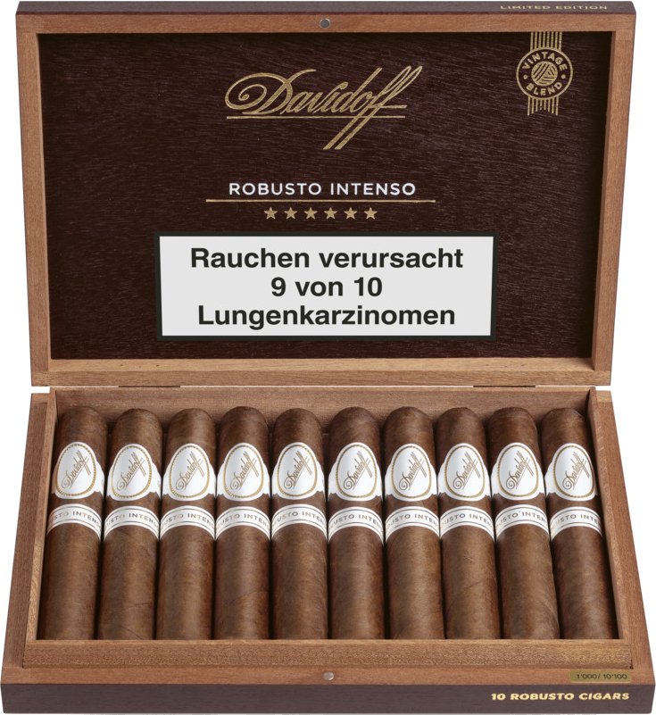 Davidoff Limited Editions Robusto Intenso Kiste offen
