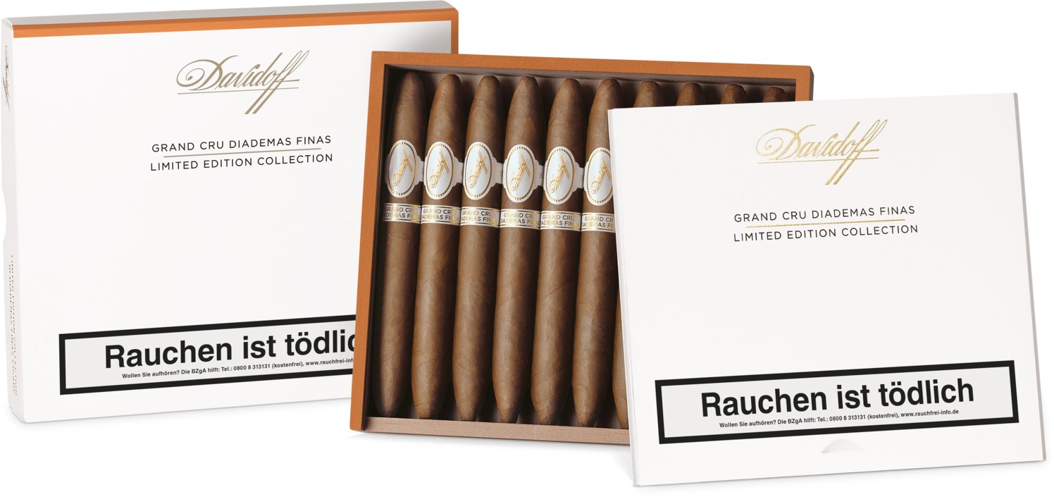Grand Cru Diademas Finas Kiste offen mit Verpackung