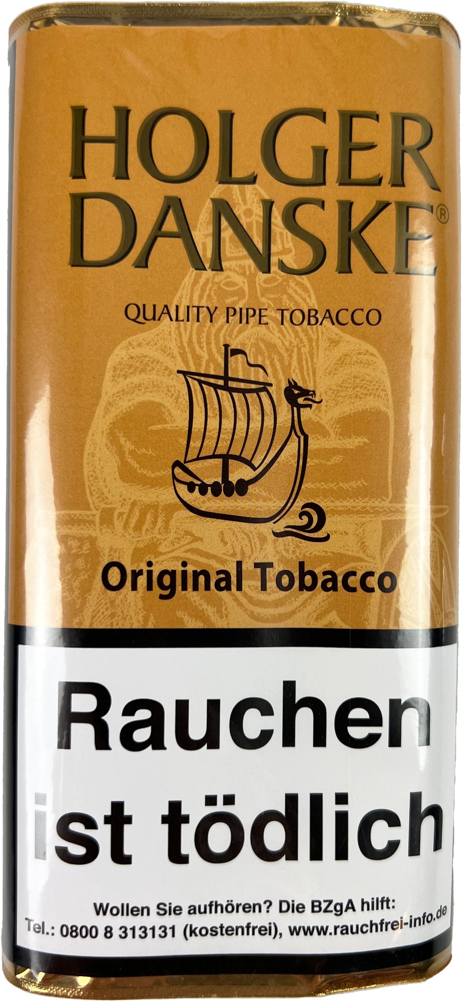 Holger Danske Pfeifentabak Original Tobacco (ehemals Original Tobacco Taste Traditional) 40g Pouch