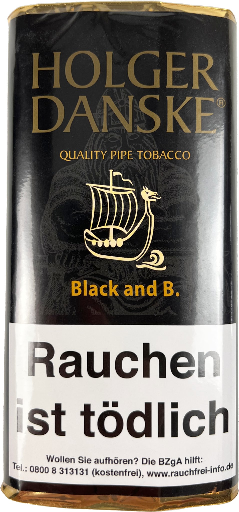 Holger Danske Pfeifentabak Black and B. (ehemals Black & Bourbon) 40g Pouch
