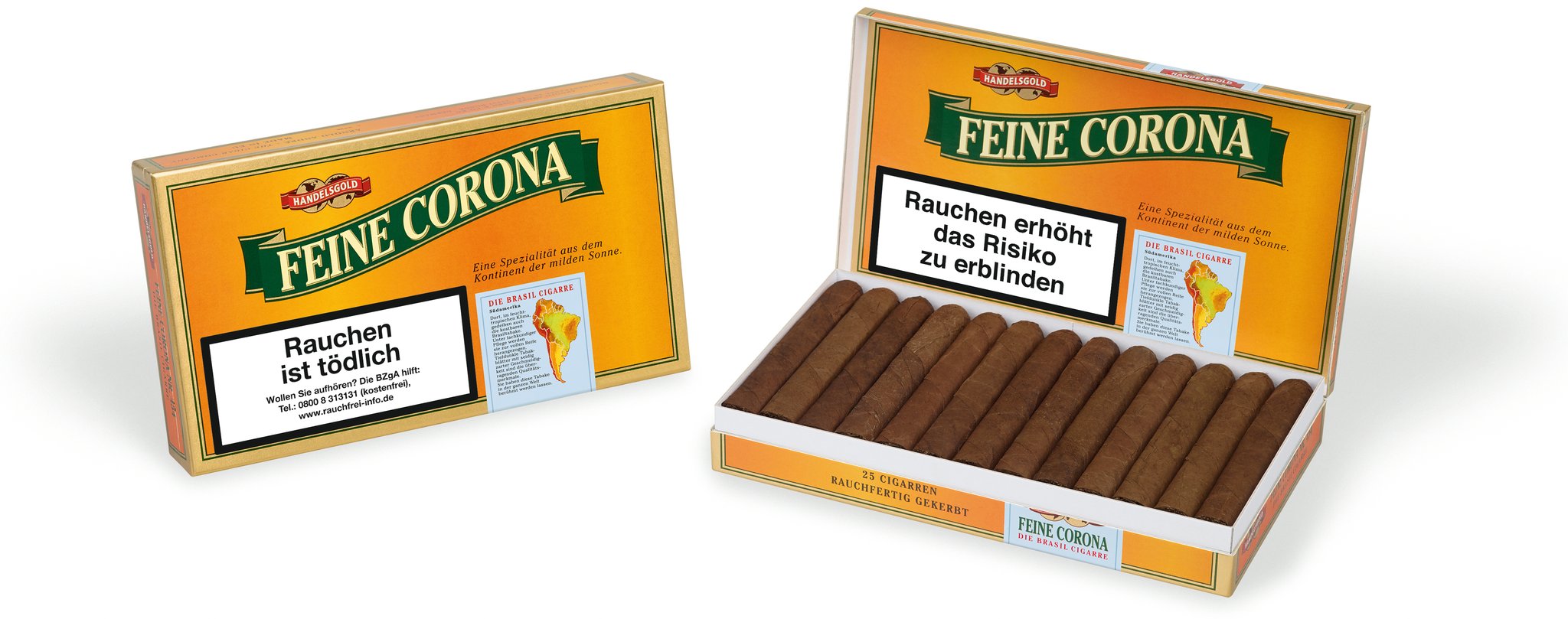 Handelsgold Cigarren Feine Corona No. 454 Detailbild