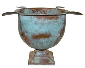 Tuttofumo Stinky Ashtray Square Stinky Square Copper Patina - mit 4 Ablagen (CA-